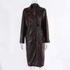 Retro Coat Women's Long Temperament PU Leather Jacket