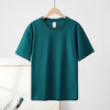 Cotton Round Neck Short Sleeve T-shirt Top