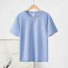 Cotton Round Neck Short Sleeve T-shirt Top
