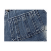 Straight Leg Wide Leg Denim Strap Pants