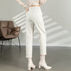 Women's High Waist Nine Minute Straight Turnip Tube Pants