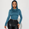 Hooded Long-sleeved T-shirt Female Personality