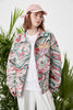 Tie-dyed Color Jacquard Jacket Design Sense European And American Turn-down Collar Coat