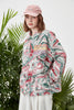 Tie-dyed Color Jacquard Jacket Design Sense European And American Turn-down Collar Coat