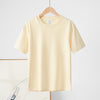 Cotton Round Neck Short Sleeve T-shirt Top