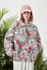 Tie-dyed Color Jacquard Jacket Design Sense European And American Turn-down Collar Coat